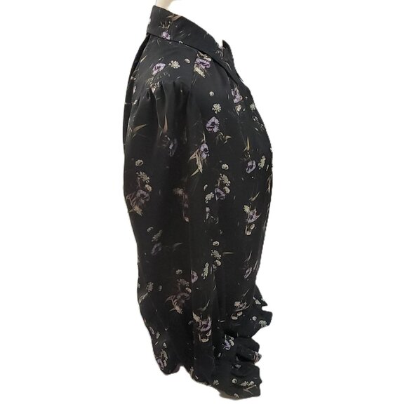 Antonio Melani Womens Floral Long Sleeve Blouse Size M - Picture 9 of 12